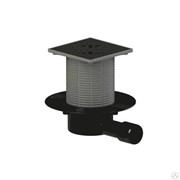 Трап рег горизонтальный выпуск с сухим затвором Дн40/50 чугунная решётка 150х150мм Татполимер ТП-510PMs 004-0679 фото