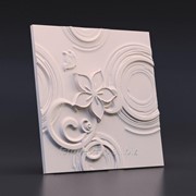 3D панель гипсовая “ЭЙФОРИЯ“ размер 50х50 см фото