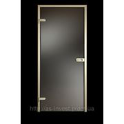 Стеклянные двери с матовым тонированным бронзовым или серым стеклом 900х2100мм фото