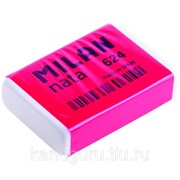 Ластики Milan Ластик MILAN "Nata 624" прямоугольный, пластик, картонный держатель