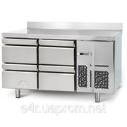 Холодильный стол (SN325) - с 4 ящиками 1/2 с задним бортом фотография