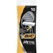 BIC Metal 1 лезвие, мужские одноразовые станки, 10шт/уп