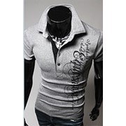 Летняя футболка Поло с вензелем (Размер одежды: 52 размер (Size XL) Рост 185-195 см) фото