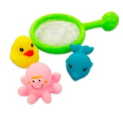 Игрушка для ванны ABtoys Веселое купание сачок с животными (PT-00535) фото