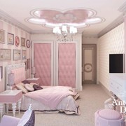 Дизайн интерьера детской комнаты для девочки фото