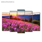 Картина модульная на подрамнике “Цветочные поля“ 125*80 см фото