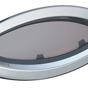 Иллюминатор, нерж. сталь, размер 8, открывающийся, эллипсовидный, белая рамка more-10244670 фото