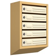Вертикальный почтовый ящик Витерит-5, бежевый фотография