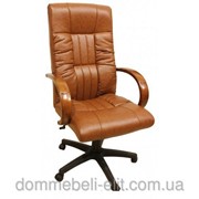 Кресло для руководителя Консул НВ, кожзам коричневый (622-B HIGH-BACK BROWN PU+PVC ,HL018 MECH) фото