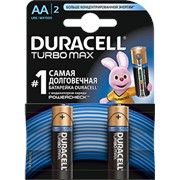 DURACELL Батарейки алкалиновые TurboMax AA 1.5V LR6, 2 шт/уп