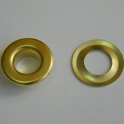 Люверсы стальные №24 (Блочка + кольцо), цвет Золото фото
