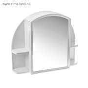 Шкафчик для ванной комнаты с зеркалом «Орион», цвет снежно-белый фотография