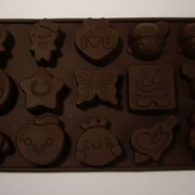 Силиконовая форма для шоколада, мармелада, льда “Ассорти“ фото