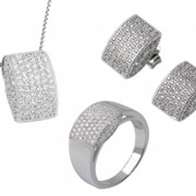 Комплекты ювелирных украшений из серебра фото