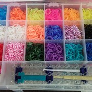 Наборы резиночек для плетения браслетов Rainbow Loom Bands фото