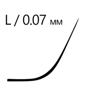 Черные ресницы для наращивания Enigma 0,07/L/10 мм 16 линий фотография