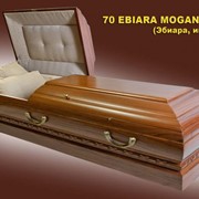 Гроб, модель 70 Ebiara Mogano Retto. Двухкрышечный, четырехгранный фото