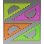 Треугольник с транспортиром, 30*, 16 см (СТАММ) фото