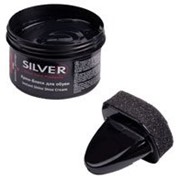 Крем-блеск для обуви Silver банка черный 50мл фотография