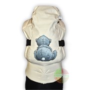 Эрго-рюкзак - Мишка Тедди (спинка) - ТМ “Citrus SLing“ (рисунок ручной работы) фото