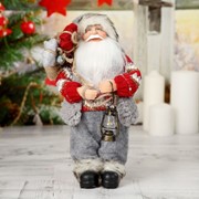 Дед Мороз “В вязаном костюме. с фонарём“ 30 см фотография