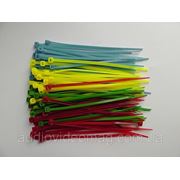 Стяжки кабельные - хомуты 2,5х100 цветные упаковка 100 штук фотография