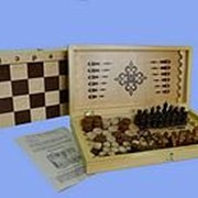 Игра 3 в 1 (нарды, шашки, шахматы) (40*20 см. ) фотография