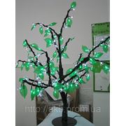 Светодиодные деревья “Сакура“ зелено-белая, 80 см фото