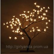 Светодиодное дерево «ЦВЕТУЩАЯ САКУРА» 45см, тепло-белое фото