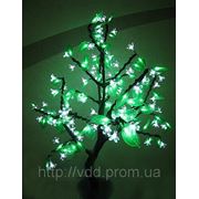 Дерево «сакура» LED-196 белое+зеленое (80 см. )