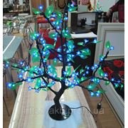 Светодиодное дерево “Сакура“ зелено-синяя, 80см фото