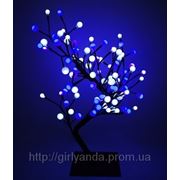 Светодиодное дерево «СНЕЖНЫЕ ШАРИКИ» 60см, бело-голубые фото