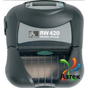 Принтер этикеток Zebra RW 420 термо 203 dpi, LCD, WiFi, USB, RS-232, аккумулятор, R4D-0UGA000E-00 фотография