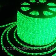 Светодиодный шнур Дюра лайт LED 2W -100-240V (36 led/m) Зелёный