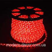 Светодиодный шнур Дюра лайт LED 2W -100-240V (36 led/m) Красный