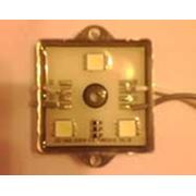 Світлодіодний модуль вологозахищений (3шт. білих PLCC 5050) фото