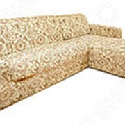 Натяжной чехол на угловой диван с выступом справа Еврочехол Еврочехол «Виста. Флоренция»