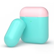 Чехол Deppa для AirPods двухцветный (мятный/розовый) 47021 фото