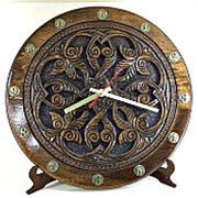 Часы резные “Орнамент“ ⌀ 40 см фотография