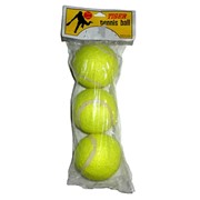 Мяч для большого тенниса в пакете, 3шт в 1уп. фото