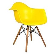Кресло EAMES W желтое сидение фото