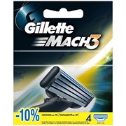 Кассеты Gillette Mach 3, 4 шт