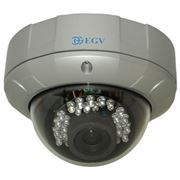Видеокамера EGV 621 Купольная цветная видеокамера день/ночь предназначена для применения в охранных системах замкнутого телевидения в учреждениях квартирах или частных домах. фотография