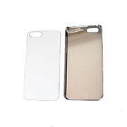 Чехол под сублимацию для iPhone 5/5S cover хромированный серебристый пластик
