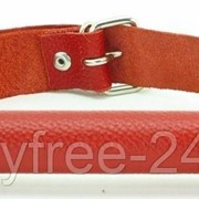 Кляп-трензель из красной кожи фото