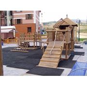 Детские площадки из экоматериалов. Различные конфигурации. фото