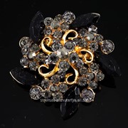 Брошь ''Веночек из цветных камней'', (4,5 см) 222121(18) фото