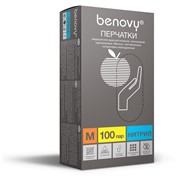 Перчатки BENOVY™ нитриловые 3гр. (100 пар) (M) распродажа