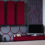 Мебель для гостиной комод для монитора, навесные шкафчики фото