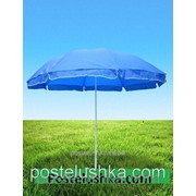 Зонт для сада, пляжа круглый 3 м 12 спиц с серебряным напылением цвета фотография
